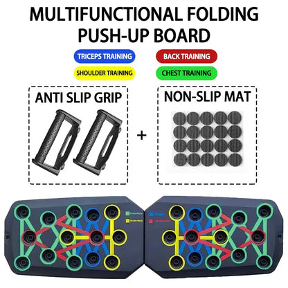 Multi-Angle Push-Up Board – Color-Coded Strength Training System