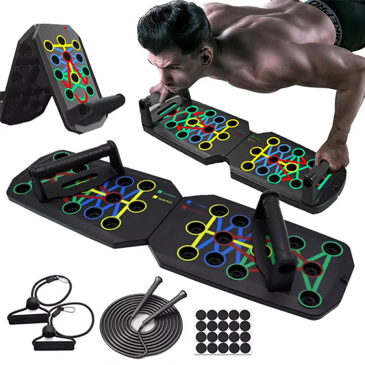 Multi-Angle Push-Up Board – Color-Coded Strength Training System